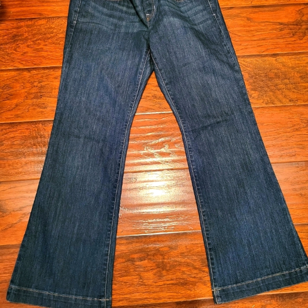 Gap Maternity jeans, full panel at top.
